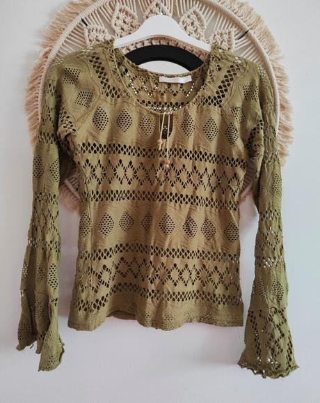 Madeira olivová blúzka, m