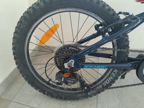 Detský horský bicykel bergamont 20" modrý + prilba, 20