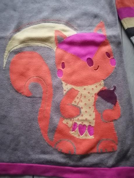 Šaty s jesenným motívom veverička, george,110