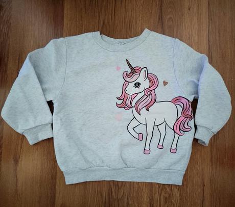 Mikina s jednorožcom, h&m,92