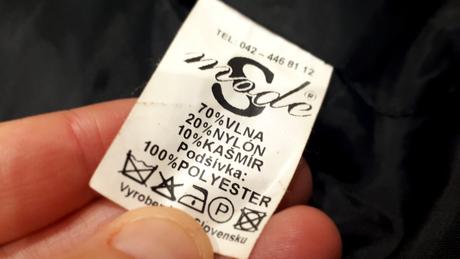 Kabat woll&casmir italy s kapucnou vel 38/40, m