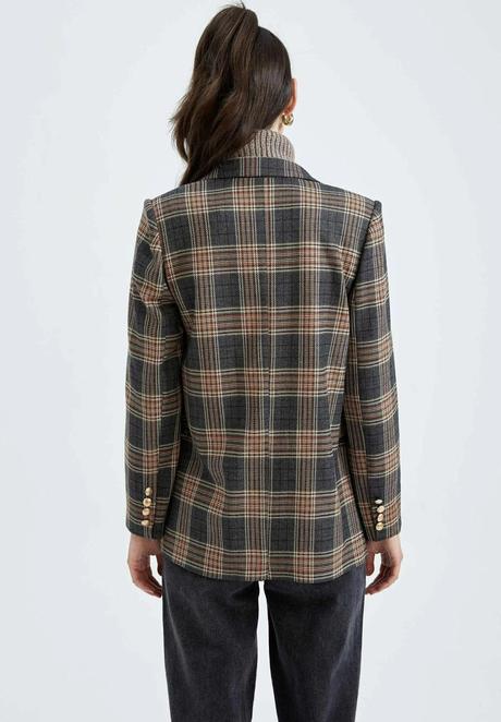 Vintage kárované sako - s, 36
