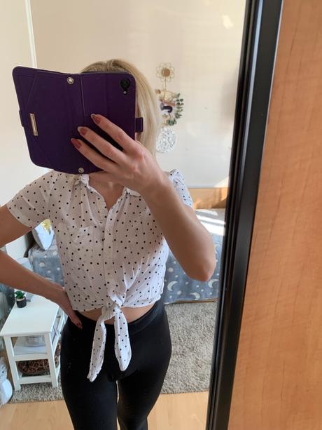 Blúzka na zvazovanie, s