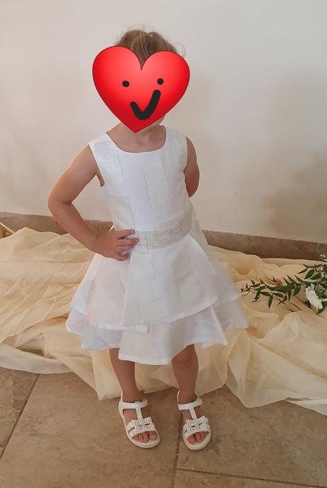 Šaty bielozlaté 116/122, 116