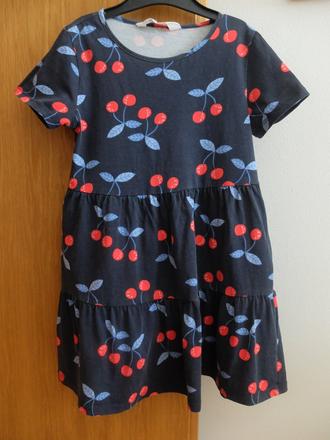 Tričko k legínam s čerešňami hm 122/128, h&m,122