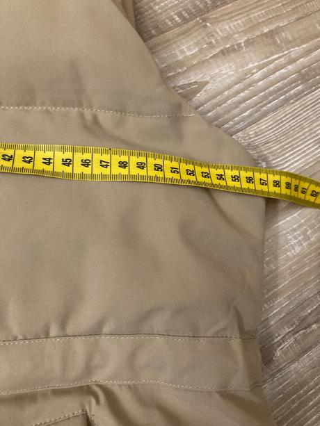 Béžová dlhá  vesta, l