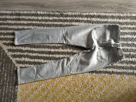 Sivé skinny fit rifle, h&m,152