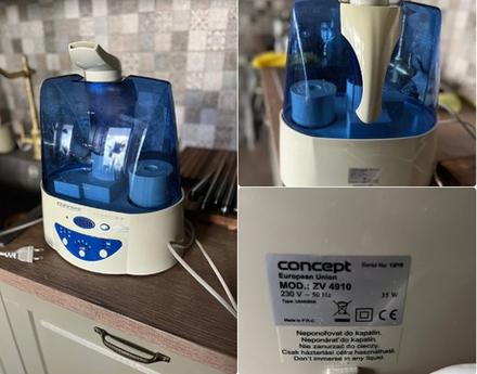 Concept zv-4910 ultrasonic humidifier with an inte,