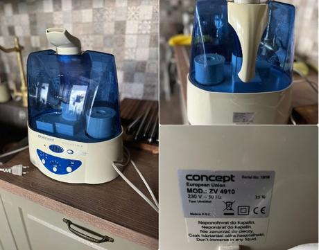 Concept zv-4910 ultrasonic humidifier with an inte,