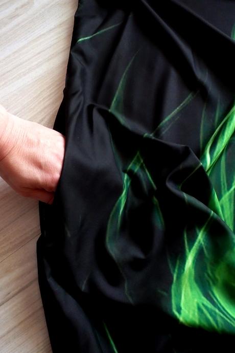 Čierno zelené letné maxi šaty, v.2xl, v. 48, xxl