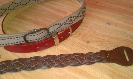 Opasok -červenohnedý,