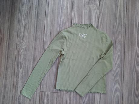 Vrúbkované tričko, h&m,xs