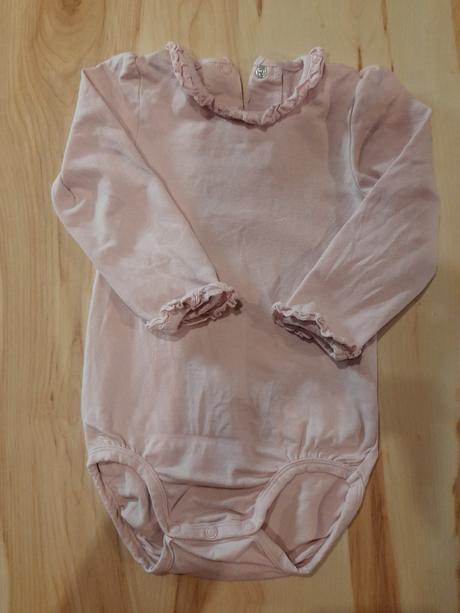 Ružové body s volánikom, h&m,80