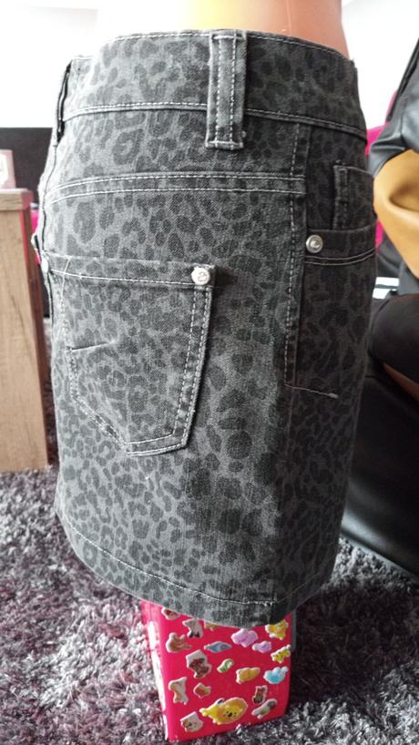 Riflová sukňa so zvieracím vzorom v.s/36, house,36