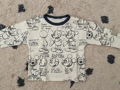 Tricko s dlhym rukavom mickey mouse, zara,74