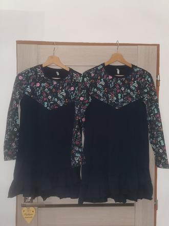 2x teplákové šaty, 158