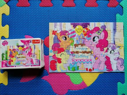 Malé puzzle my little ponny 54ks,