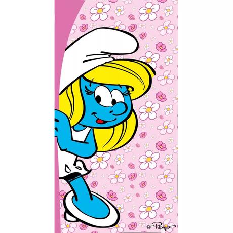 Osuška 70x140 šmolkovia šmoulinka - rýchloschnúca, 