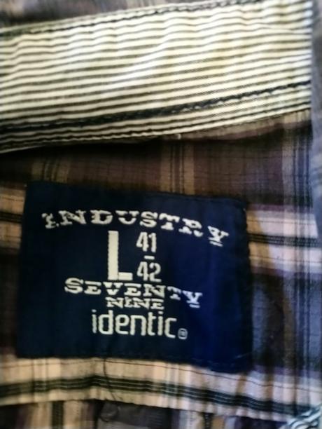 Pánska farebná károvaná košeľa, identic, xl