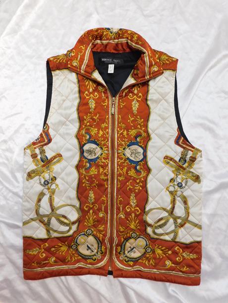 Vintage mirage silks collections hodvabna vesta, 40