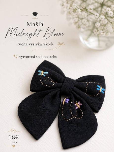Rôzne vyšívané mašle - pozri celý inzerát, 
