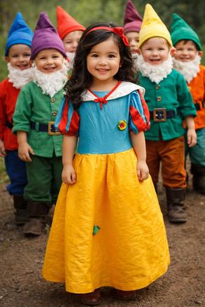 Vintage šaty na karneval snehulienka 104/110, 