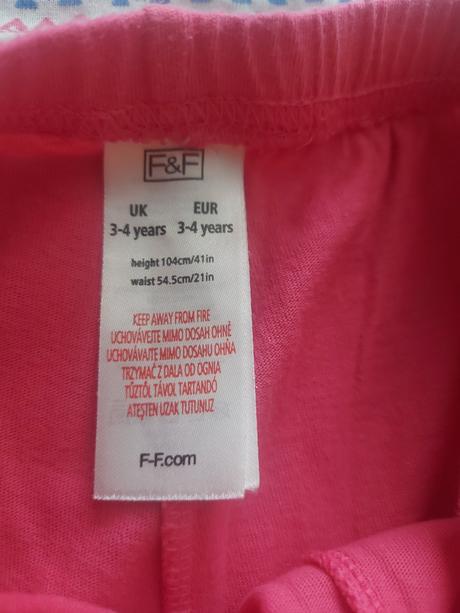 Slonikove pyzamko 104/110, f&f,104