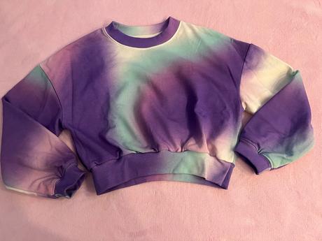 Crop top mikina 134/140cm, h&m,134