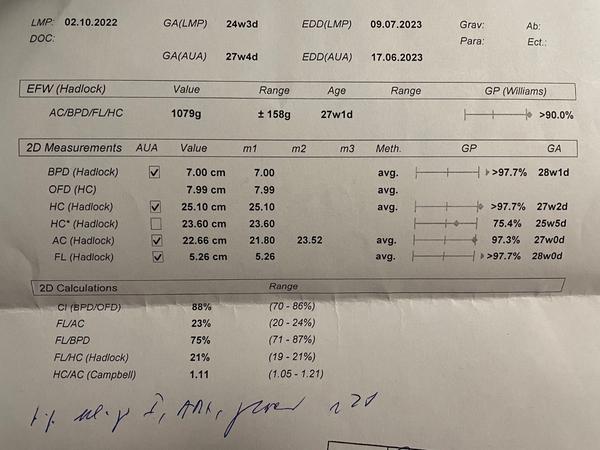Sú merania môjho bábätka v brušku v poriadku?