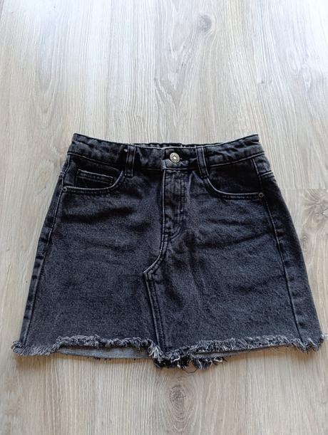 Dievčenská čierna riflová sukňa, mango,122