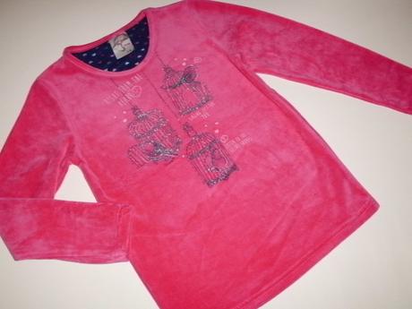 Hrejivé velúrové pyžamko pre 7-8 roč. kočku, vienetta kids,128