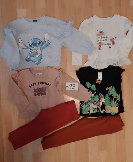 Balíček pre dievčatko v. 98 - 12 oblečení, 86–98