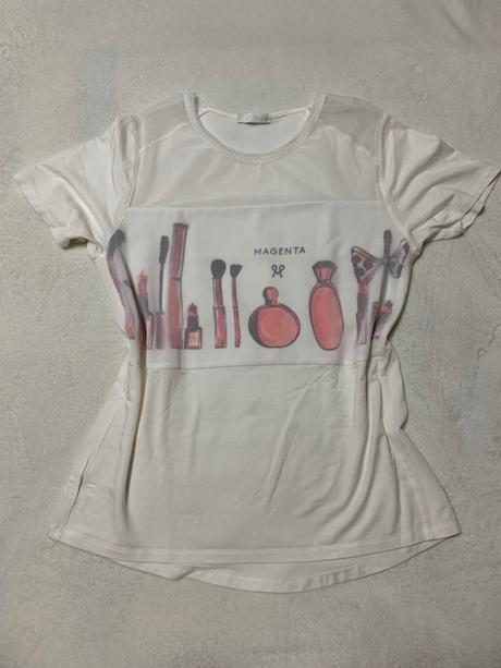 Tenké tričko s tylom zn. magenta, l / m