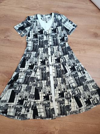 Ciernobiele saty xxl, xxl