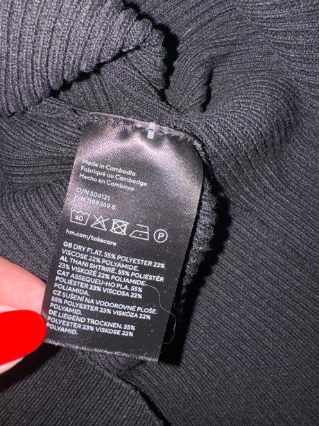 H&m - rebrové prechodné šaty, h&m,m