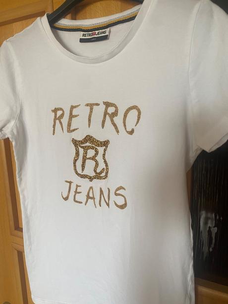 Tričko retro jeans, m
