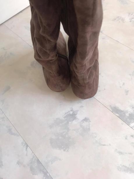 Vysoké semišové čižmy, 38