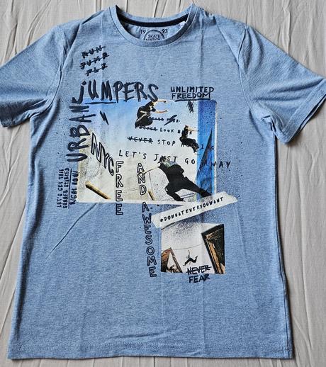 Tričko jumpers modré, c&a,146