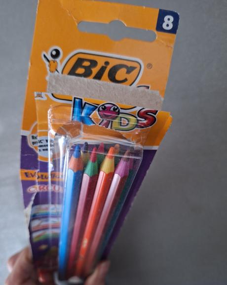 Bic farebné ceruzky - farbičky 8 kusov (nelámavé), 