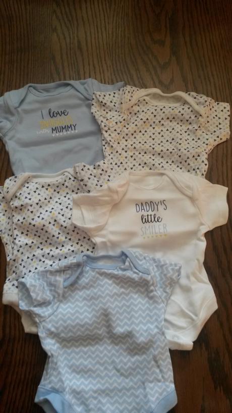 5x newborn bodíky - top stav, f&f,50