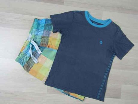 Šortkové pyžamo č.134/140, h&m,134