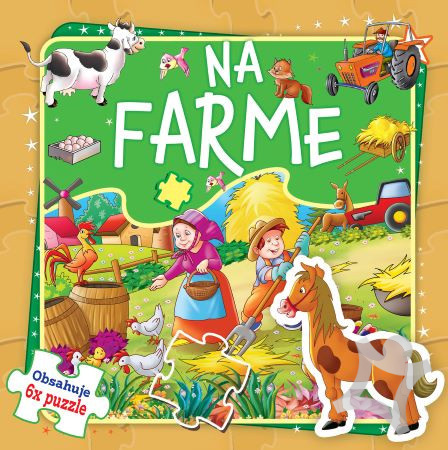 Puzzle kniha na farme,