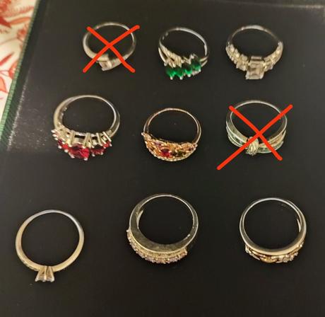 Bižutéria - prstienky,