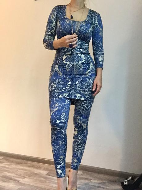 Just cavalli šaty xs a legíny s, xs