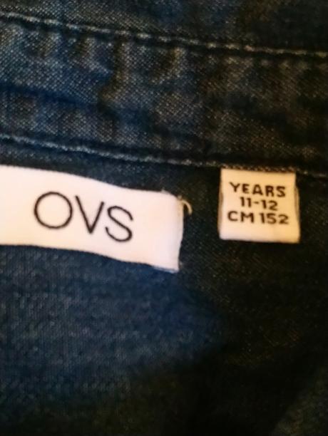 Dievčenská modrá košeľa, ovs, 146-152 cm, ovs,152