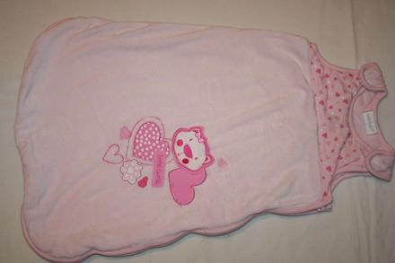 Velúrovi spací vak 57cm, early days