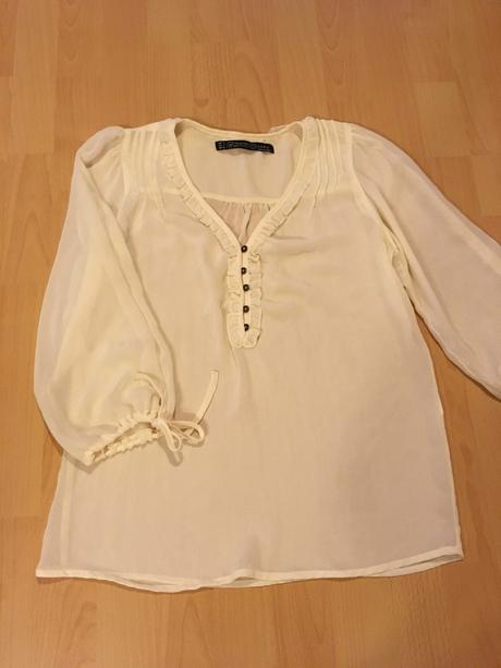 Kremova bluzka zara, zara,s