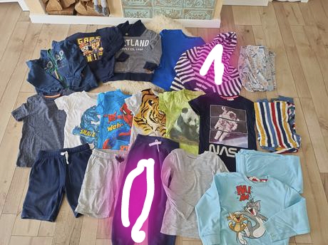 Veľký balík oblečenia, 104–116