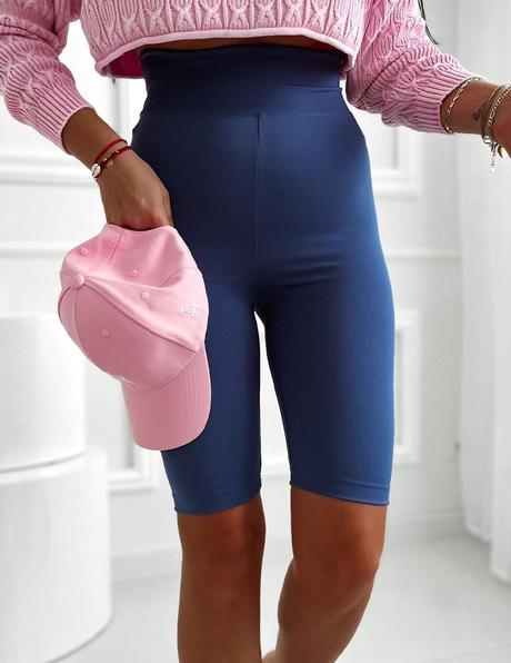 Modré cyklistické kraťasy semina, l / s