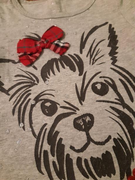 Vianočný komplet so psíkom č.104/110, 104